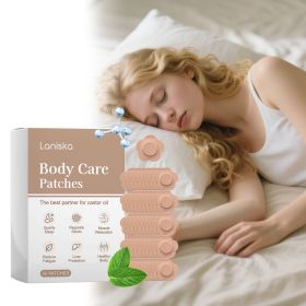 Castor Oil Wrap Body Care Patches, 50 Counts Disposable Self-Adhesive Body Comfort Pads for Night Time Body Relaxation