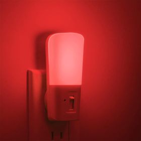 Red Light Night Light Plug in, Dimmable LED Night Lights 2 Pack, Dusk to Dawn Sensor, Sleep Aid Red