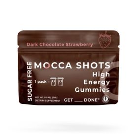 Mocca Shots Energy Gummies with Caffeine 12-Pack (Flavor: Dark Chocolate Strawberry)