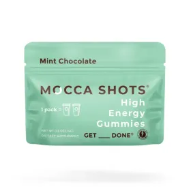 Mocca Shots Energy Gummies with Caffeine 12-Pack (Flavor: Mint Chocolate)